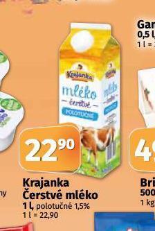 Coop Krajanka čerstvé mléko nabídka