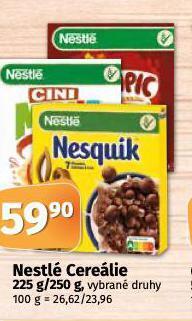 Coop Nestlé cereálie nabídka