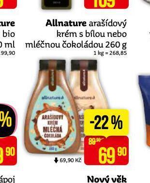 Teta Allanture arašídový krém nabídka