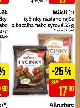 Teta Musli tyčinky naslano nabídka