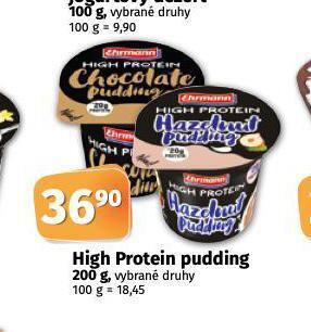 Coop High protein pudding nabídka