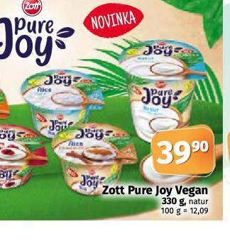 Coop Zott pure joy vegan nabídka