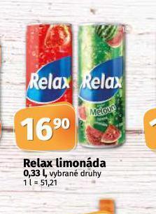 Coop Relax limonáda nabídka