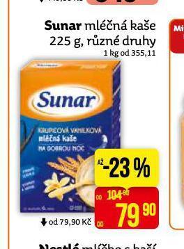 Teta Sunar mléčná kaše nabídka