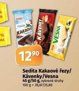Coop Sedita kakaové řezy nabídka