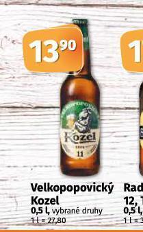 Coop Pivo velkopopovický kozel nabídka