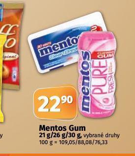 Coop Mentos gum nabídka
