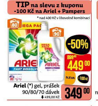 Teta Ariel prací prostředek nabídka