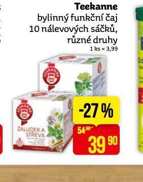 Teta Teekanne čaj nabídka