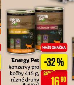 Teta Energy pet konzervy pro kočky nabídka