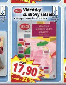 Norma Vídeňský šunkový salám nabídka