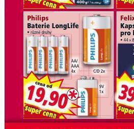 Norma Philips baterie nabídka