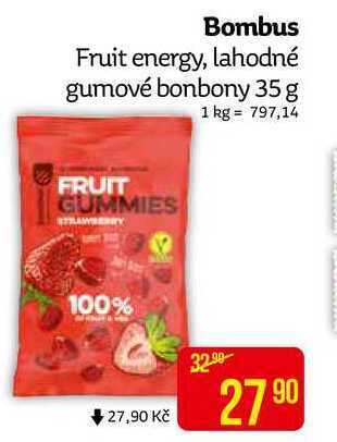 Teta Bombus fruit energy, lahodné gumové bonbony 35 g nabídka
