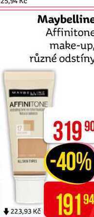 Teta Maybelline affinitone make-up různé odstíny nabídka