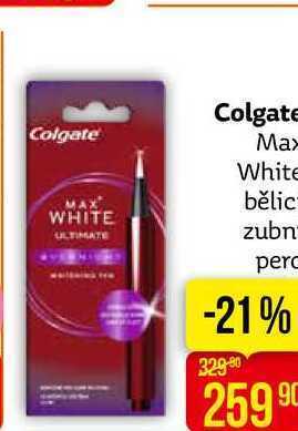 Teta Colgate max white bělicí zubní pero nabídka