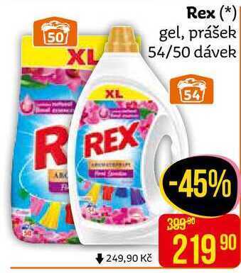 Teta Rex prací prášek 50 dávek, vybrané druhy nabídka