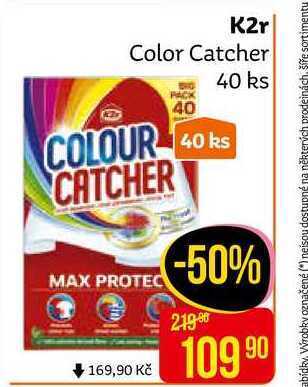 Teta K2r colour catcher prací ubrousky 40 ks nabídka