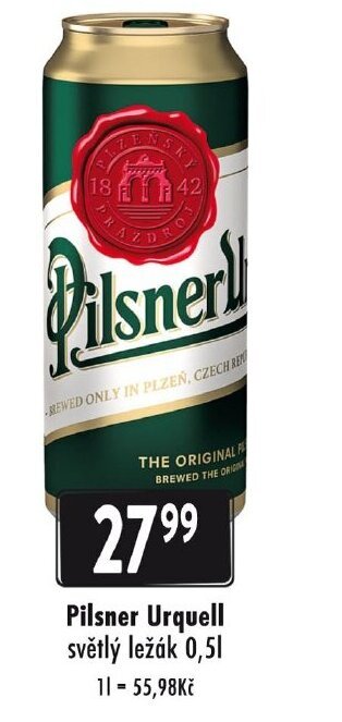 Qanto Pilsner Urquell nabídka