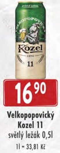 Astur&Qanto Velkopopovický Kozel 11 nabídka