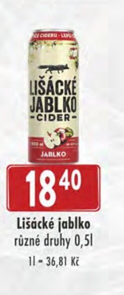 Astur&Qanto Lišácké jablko nabídka