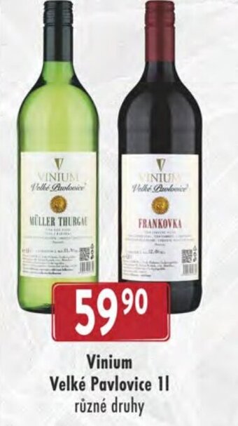 Astur&Qanto Vinium Velké Pavlovice 1 l. nabídka