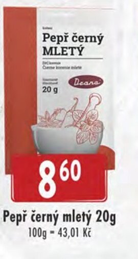 Astur&Qanto Pepř černý mletý 20g nabídka