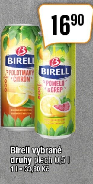 TEMPO Birell vybrané druhy plech 0,5 l. nabídka