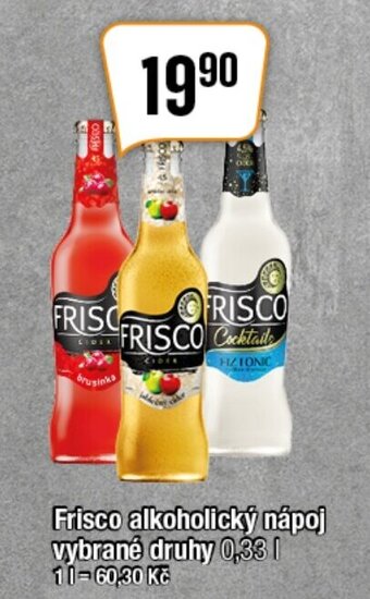 TEMPO Frisco alkoholický nápoj vybrané druhy nabídka