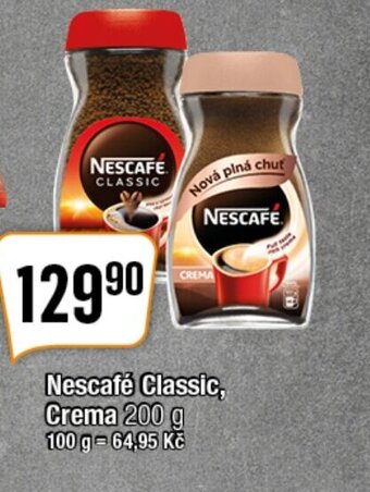 TEMPO Nescafe Classic, Crema 200 g nabídka