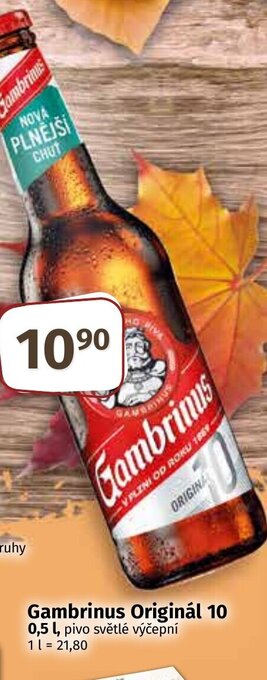 COOP TIP Gambrinus Originál 10 0.5 l. nabídka