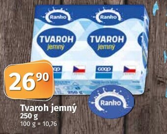COOP TIP Tvaroh jemný 250 g nabídka