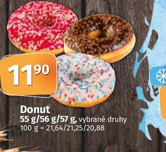 COOP TIP Donut 55 g/56 g/57 g nabídka