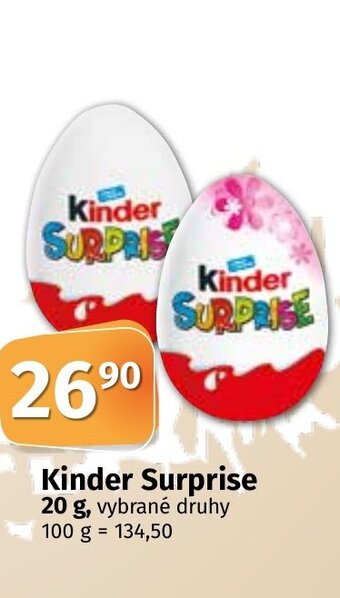 COOP TIP Kinder Surprise 20 g nabídka
