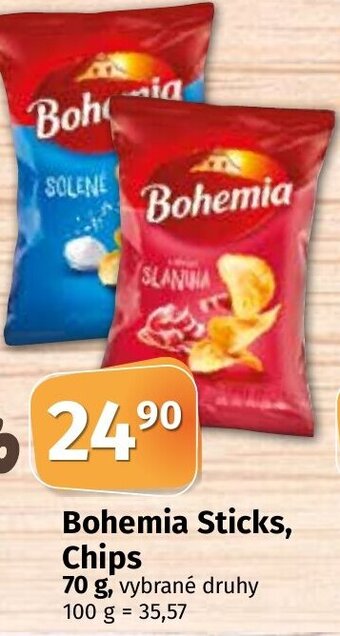COOP TIP Bohemia Sticks, Chips 70 g. nabídka