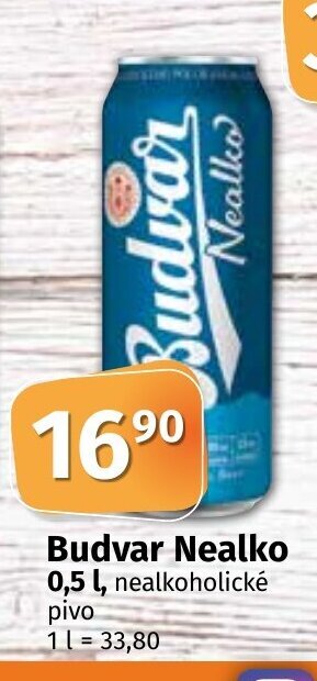 COOP TIP Budvar Nealko 0,5 l. nabídka