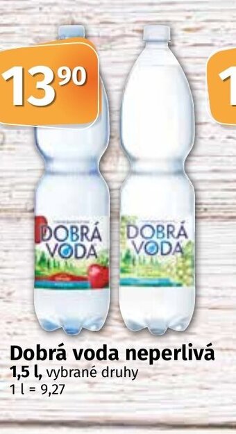 Dobrá voda neperlivá 1,5 l.