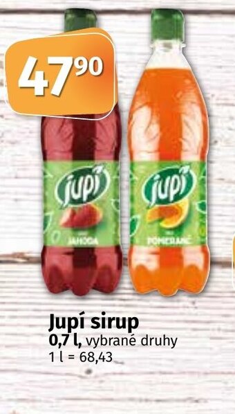 COOP TIP Jupí sirup 0,7 l. nabídka