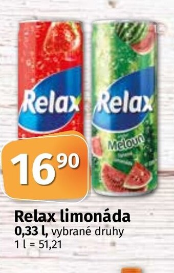 COOP TIP Relax limonáda 0,33 l. nabídka
