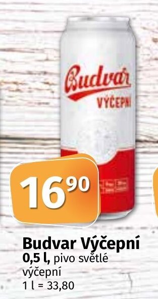 COOP TIP Budvar Výčepní 0,5 l. nabídka