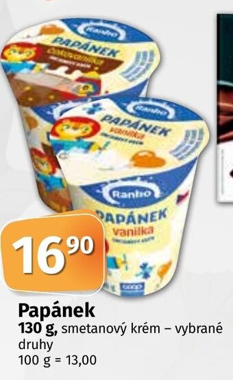 COOP TIP Papánek 130 g. nabídka