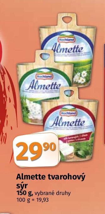 COOP TIP Almette tvarohový sýr 150 g nabídka