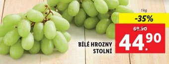 Lidl BÍLÉ HROZNY STOLNÍ nabídka
