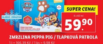 Lidl ZMRZLINA PEPPA PIG / TLAPKOVÁ PATROLA nabídka