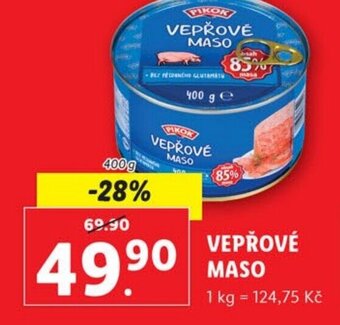Lidl VEPŘOVÉ MASO nabídka