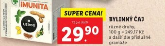 Lidl BYLINNÝ ČAJ nabídka