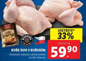 Lidl KUŘE DUO S KOŘENÍM nabídka