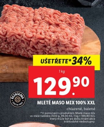 Lidl MLETÉ MASO MIX 100% XXL nabídka