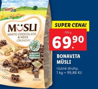 Lidl BONAVITA MÜSLI nabídka