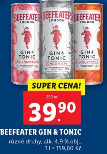 Lidl BEEFEATER GIN & TONIC nabídka