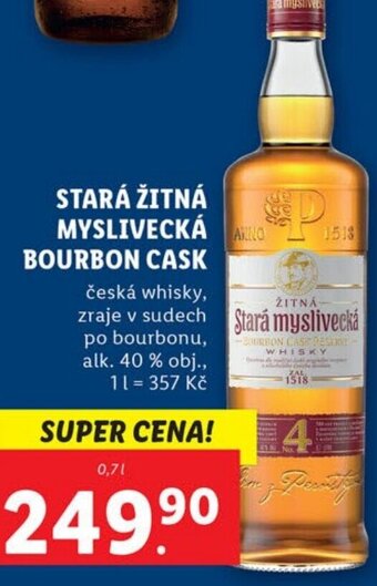 Lidl STARÁ ŽITNÁ MYSLIVECKÁ BOURBON CASK nabídka